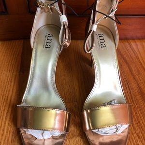 Rose Gold Metallic High Heels
